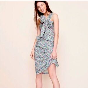 NWT J.Crew liberty of London summer dress. One shoulder with bow.